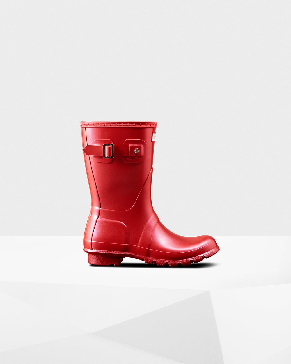 Womens Hunter Original Nebula - Short Rain Boots Red - 2685-QANPG